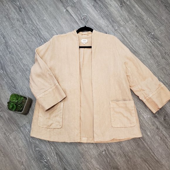 Wilfred Jackets & Blazers - Wilfred Linen Jacket Tan Straw Size 4